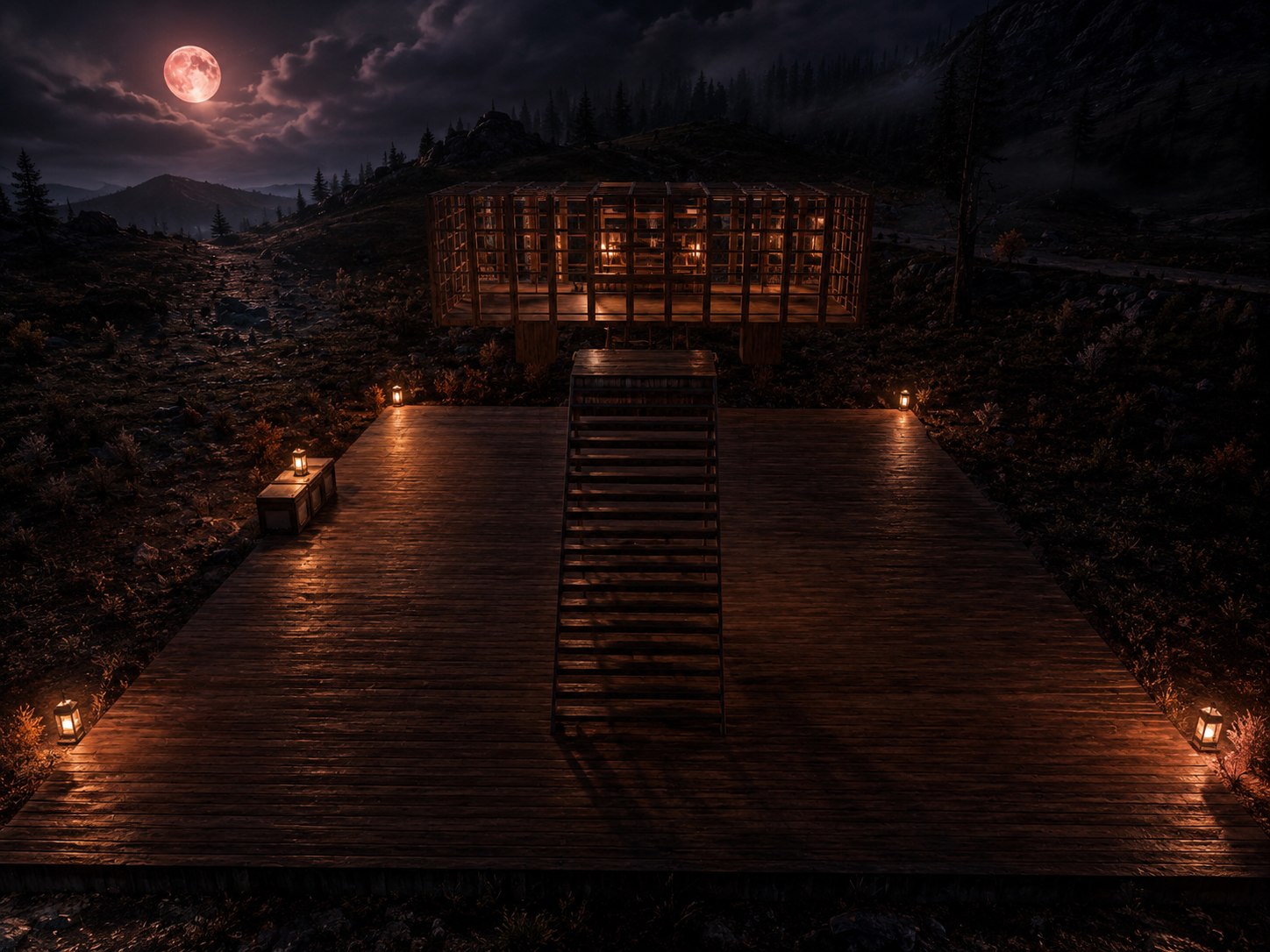Darkstyle-Screenshot der PlayTropia BlutMond-Basis